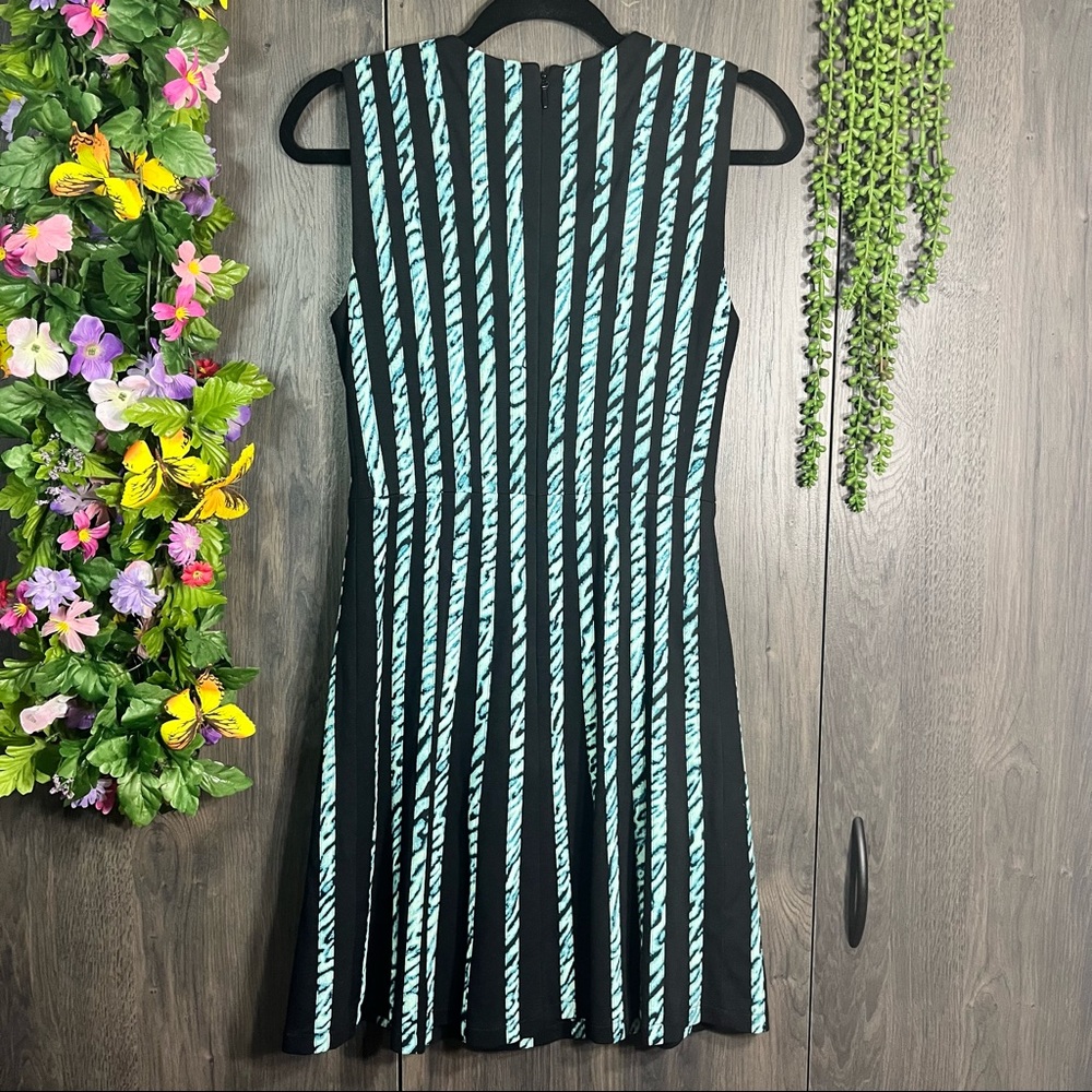 °BCBGMaxAzria Sleeveless Stripped Fit & Flare Dress Size XS - Picture 12 of 16